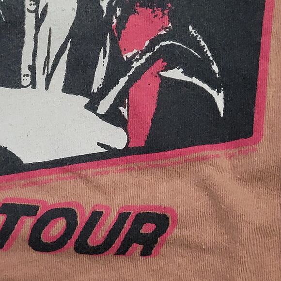 ACDC Crop-Top Shirt Women Medium 19x18 Highway-to-Hell Brown - Picture 12 of 12